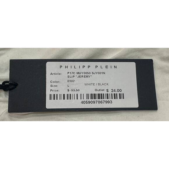 8-38 PHILIPP PLEIN SPORT Men's Underwear Boxer Briefs White Large - Picture 5 of 5